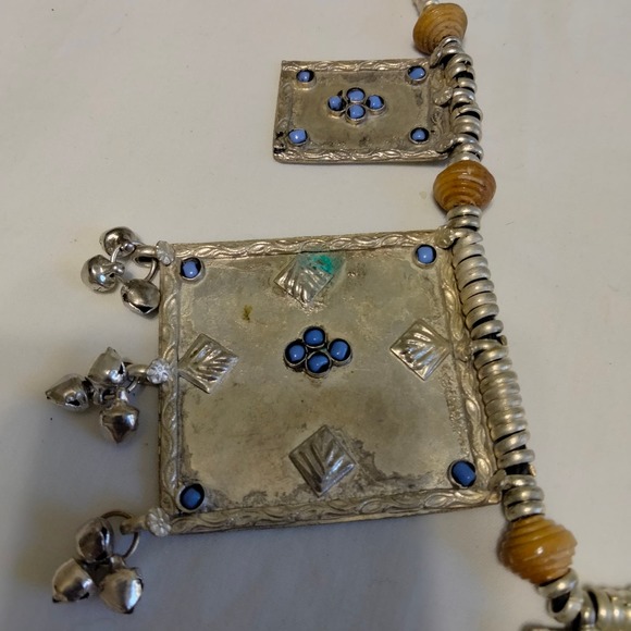 Iris Apfel & Bajalia Silver Multi Pendant Statement Necklace - Picture 14 of 16